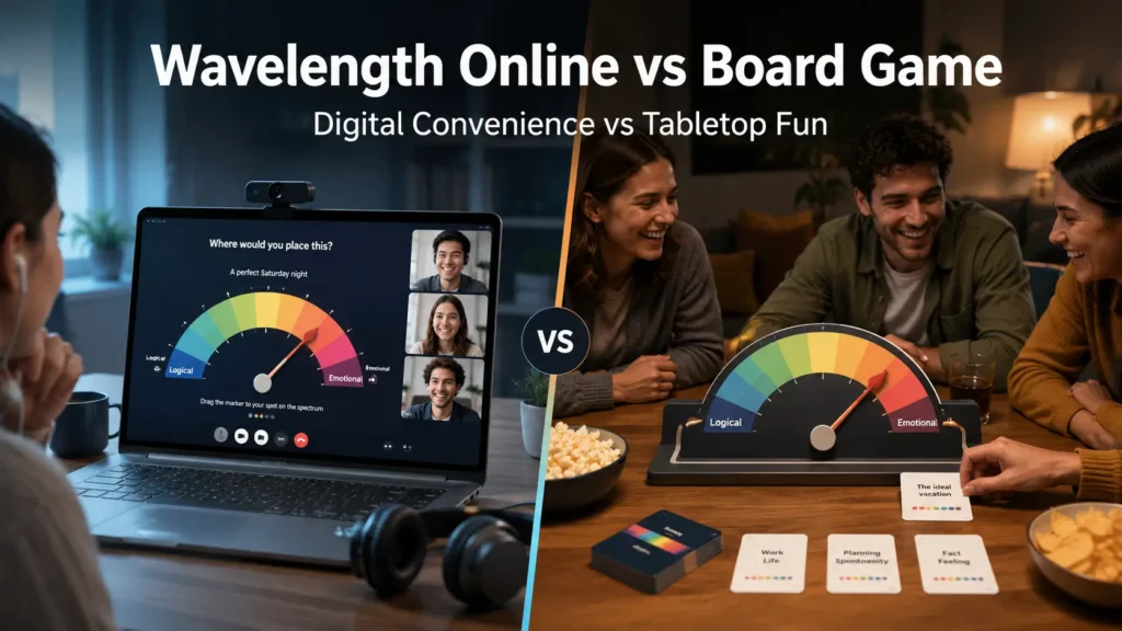 Wavelength Online vs Board Game